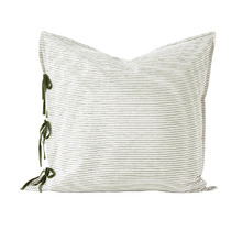 Chambray Mini Stripe Linen & Cotton European Pillowcase